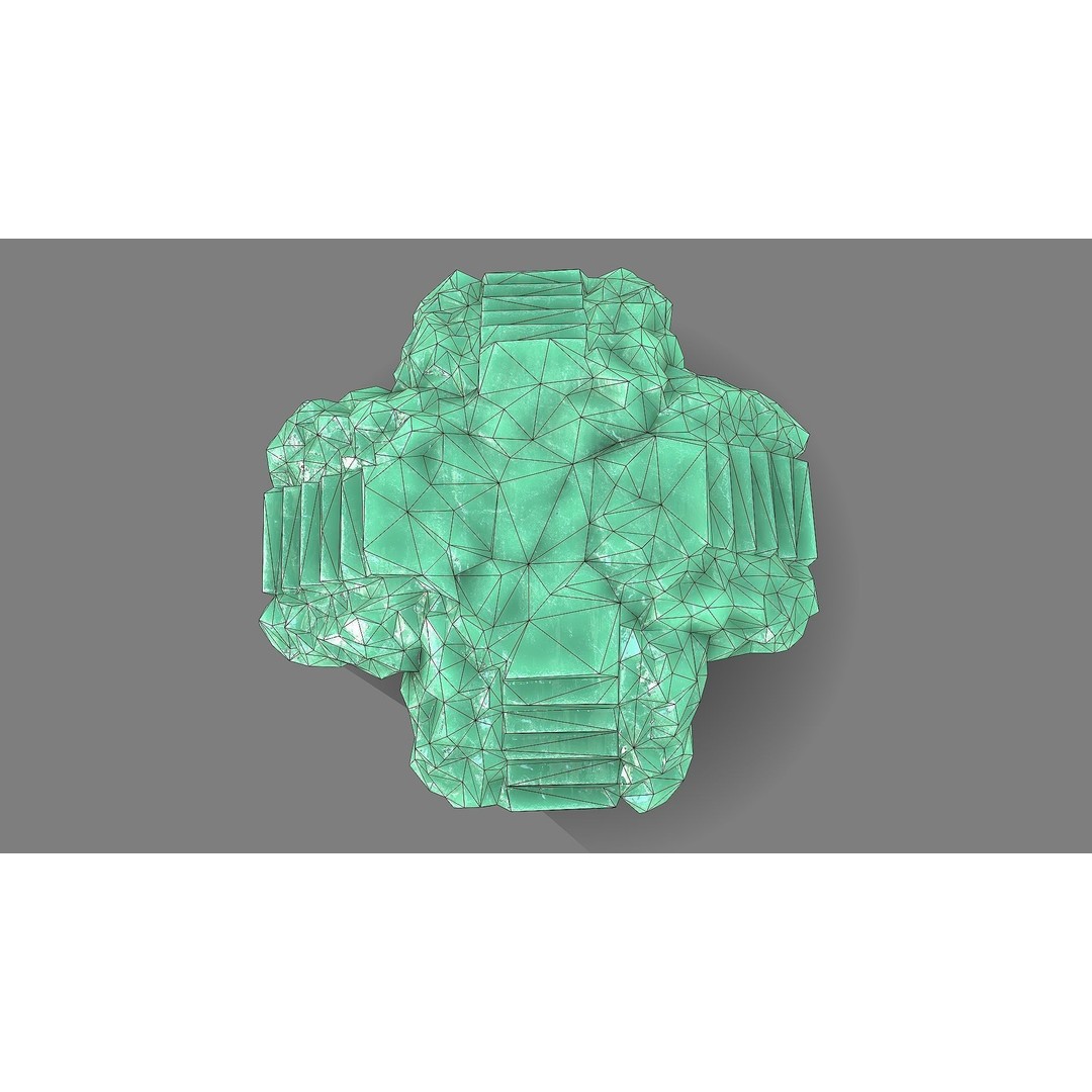 Staris Rock 09 3D Model – Low Poly PBR Landscape Asset, FBX, OBJ - View 16