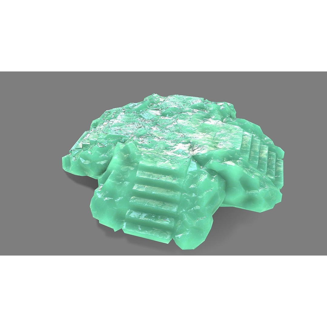 Staris Rock 09 3D Model – Low Poly PBR Landscape Asset, FBX, OBJ - View 5