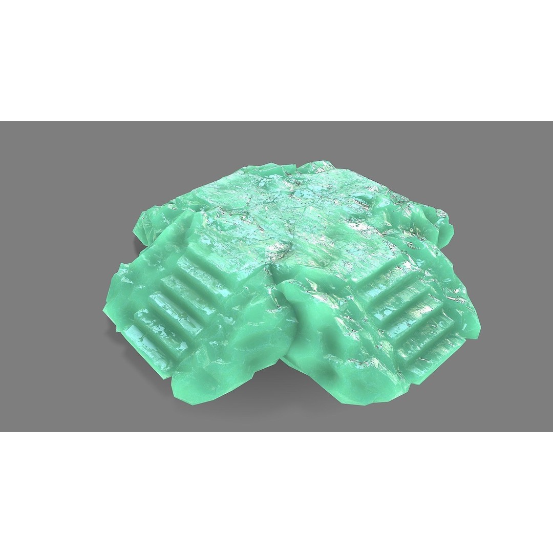 Staris Rock 09 3D Model – Low Poly PBR Landscape Asset, FBX, OBJ - View 6