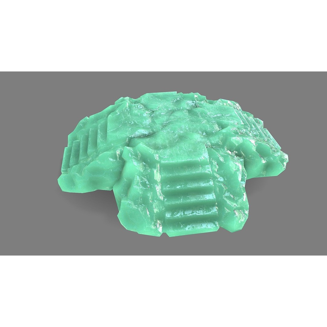 Staris Rock 09 3D Model – Low Poly PBR Landscape Asset, FBX, OBJ - View 7