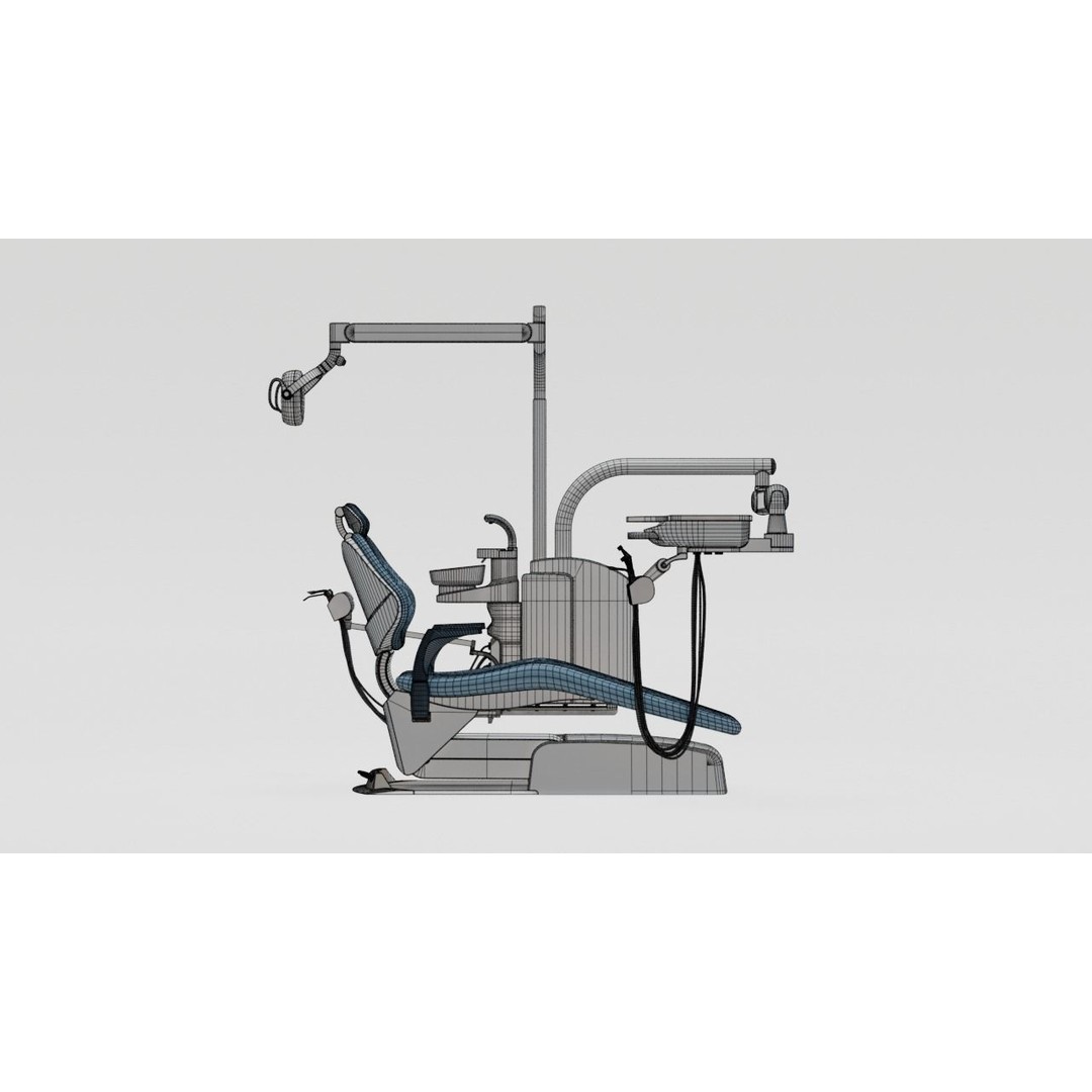 Dentist Chair 3D Model – Rigged Medical Equipment, Blender, FBX - View 10