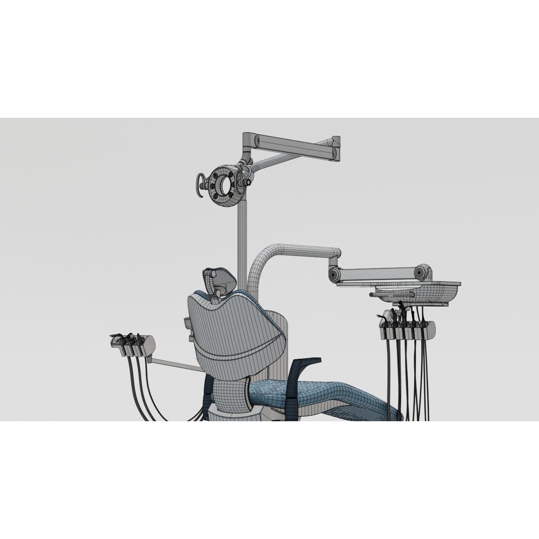Dentist Chair 3D Model – Rigged Medical Equipment, Blender, FBX - View 13