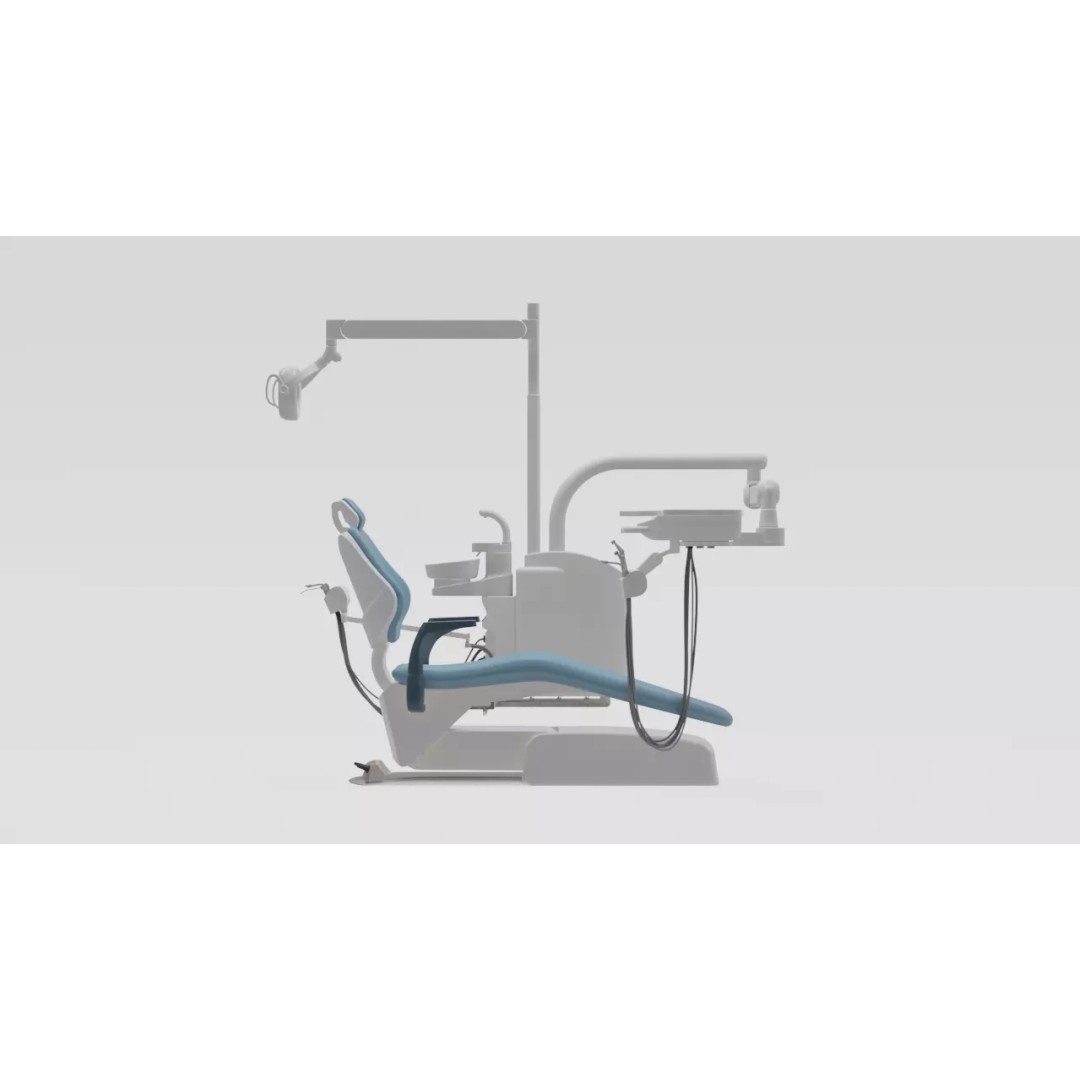 Dentist Chair 3D Model – Rigged Medical Equipment, Blender, FBX - View 2