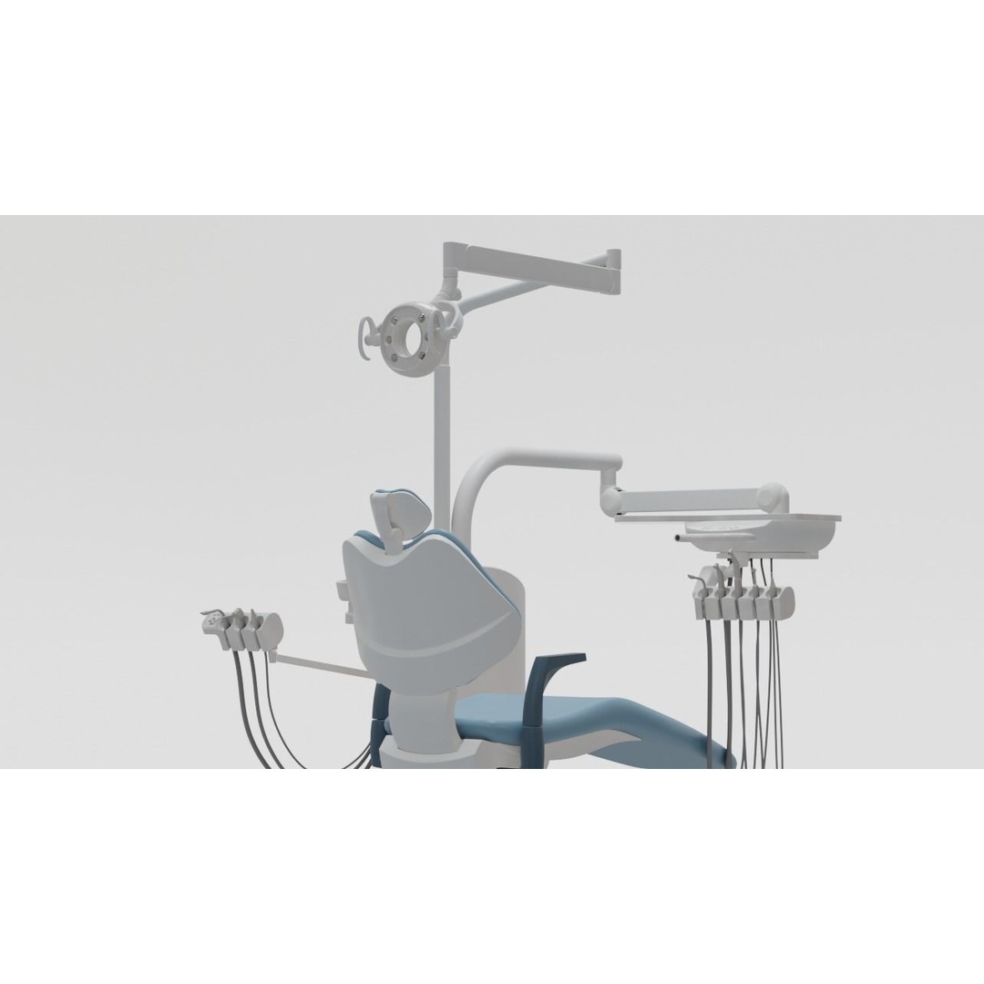 Dentist Chair 3D Model – Rigged Medical Equipment, Blender, FBX - View 5