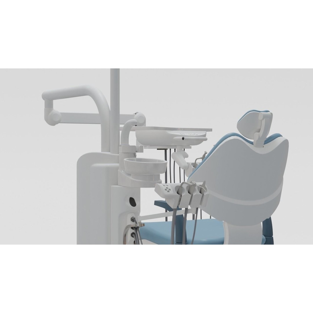 Dentist Chair 3D Model – Rigged Medical Equipment, Blender, FBX - View 6