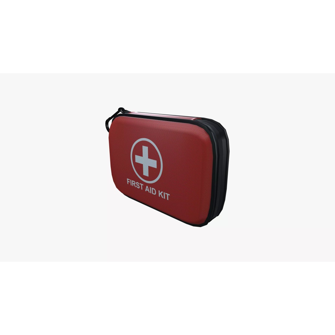 First Aid Box 3D Model – Low Poly Medical Kit, FBX & PBR Textures - View 20