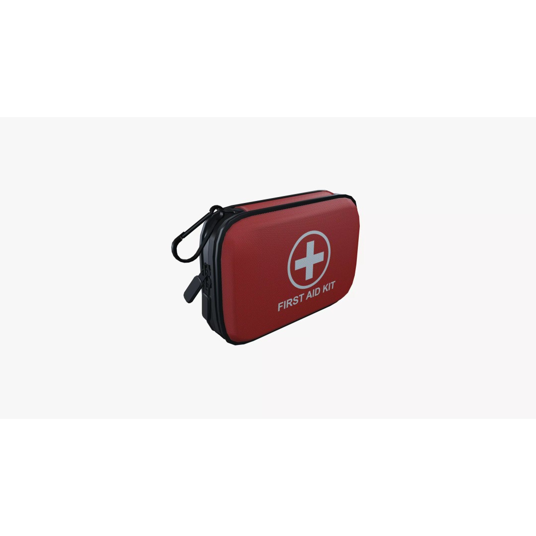 First Aid Box 3D Model – Low Poly Medical Kit, FBX & PBR Textures - View 3
