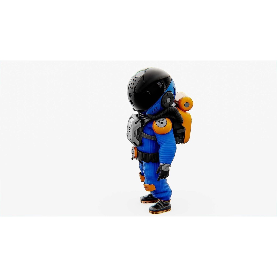 Toon Astronaut F-G 3D Model – Rigged Character for Unity & Unreal Engine - View 20