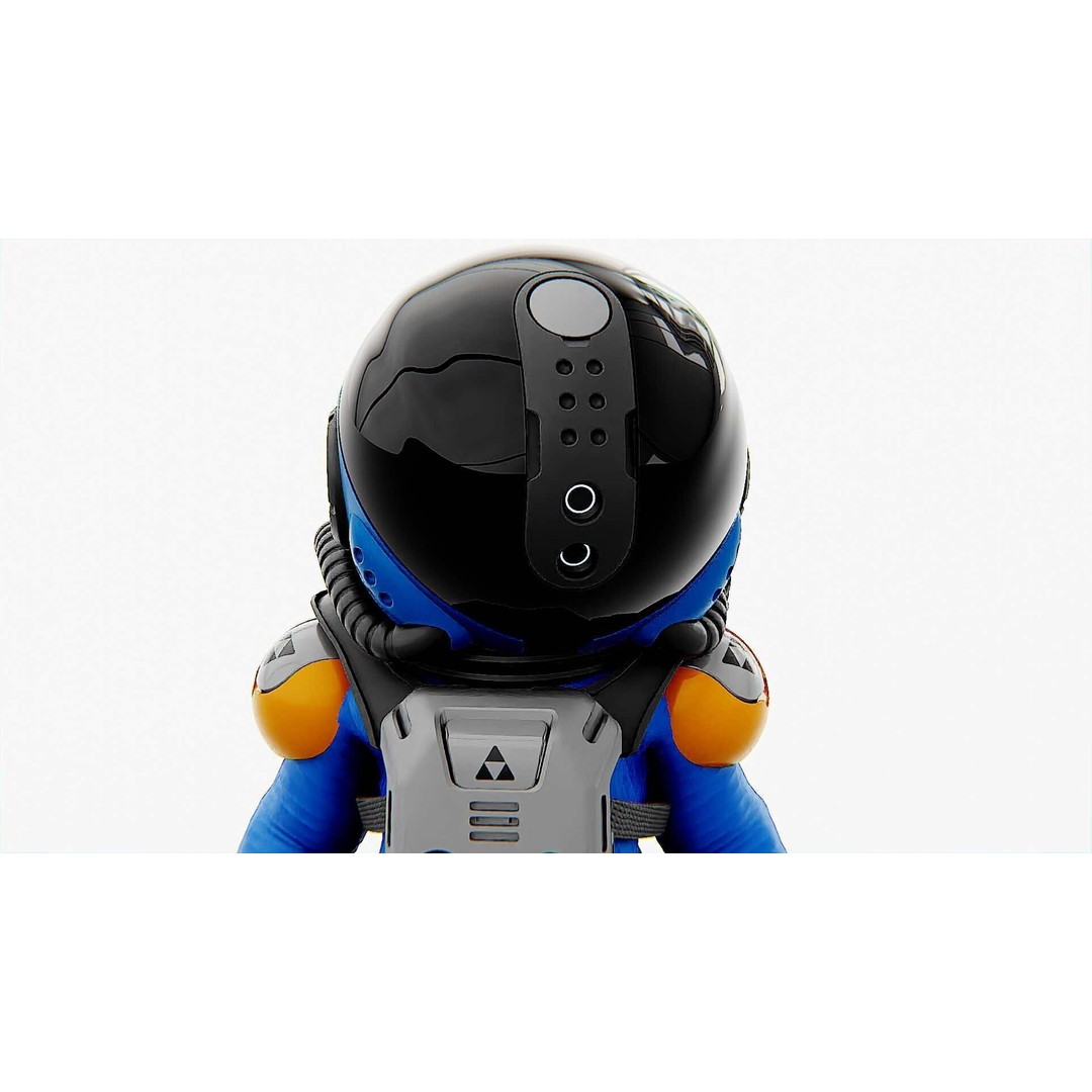Toon Astronaut F-G 3D Model – Rigged Character for Unity & Unreal Engine - View 24