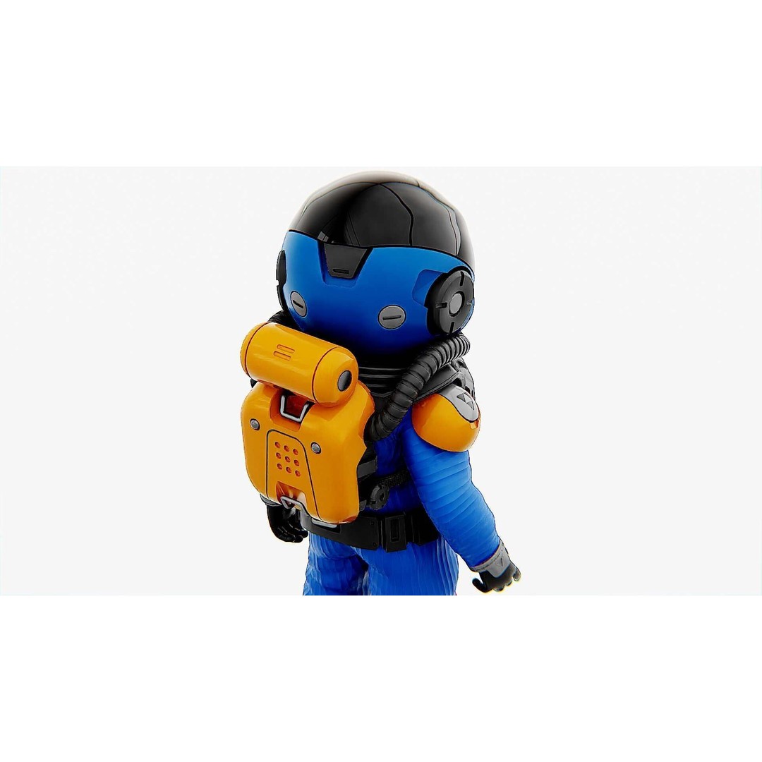 Toon Astronaut F-G 3D Model – Rigged Character for Unity & Unreal Engine - View 26