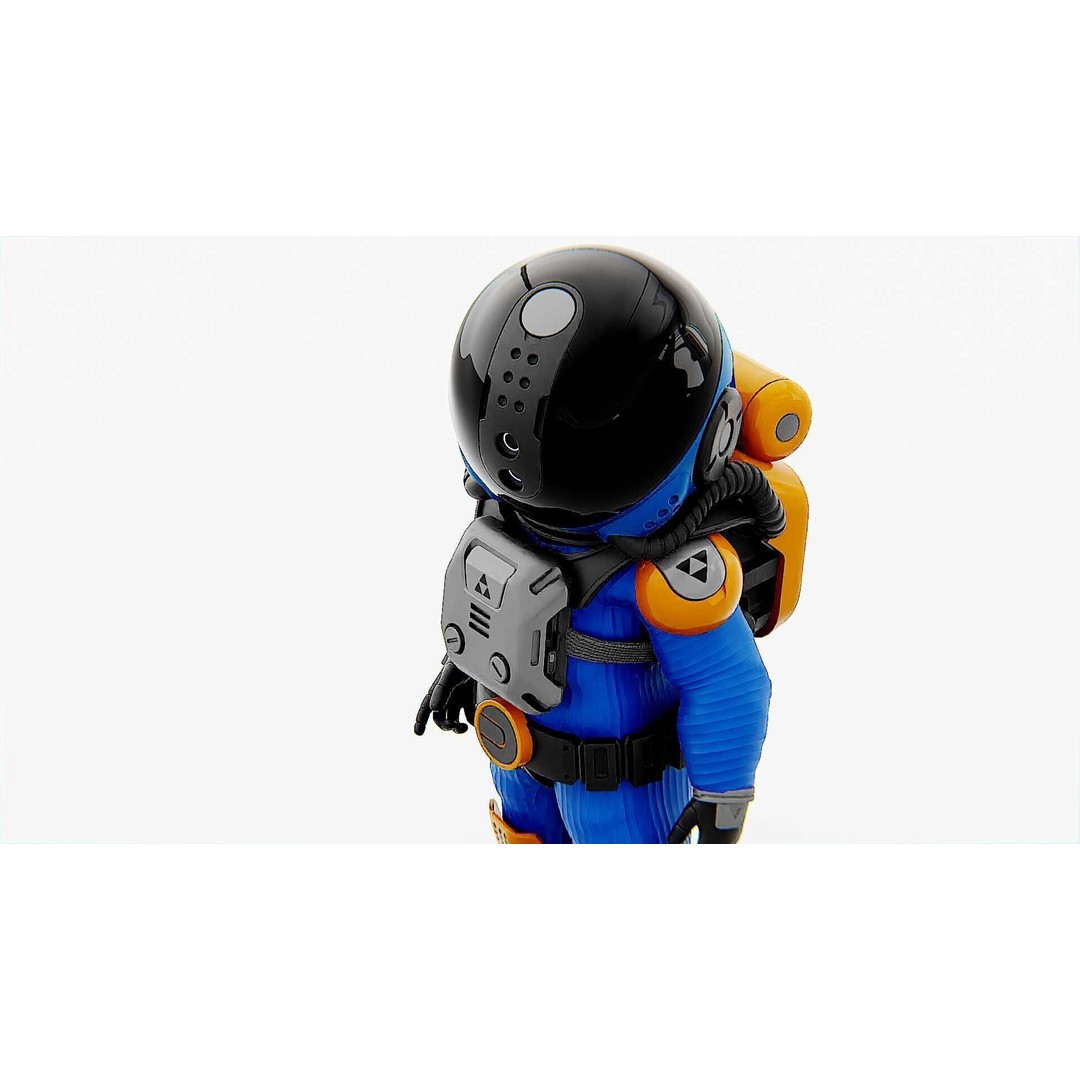 Toon Astronaut F-G 3D Model – Rigged Character for Unity & Unreal Engine - View 28