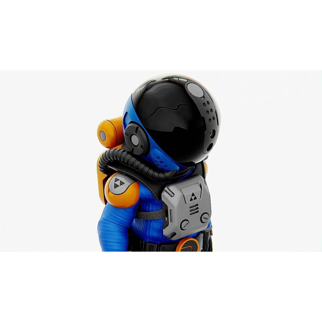 Toon Astronaut F-G 3D Model – Rigged Character for Unity & Unreal Engine - View 29