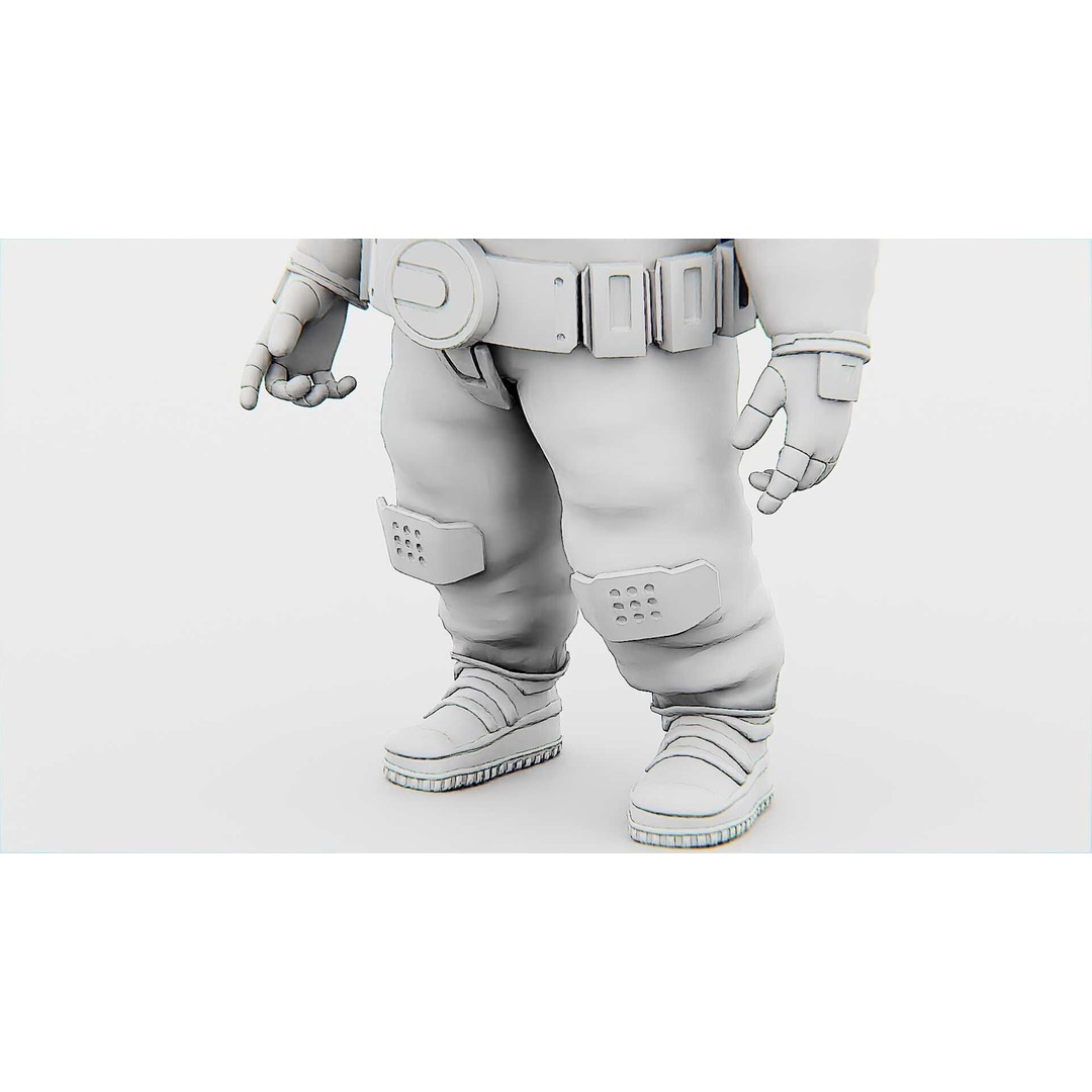 Toon Astronaut F-G 3D Model – Rigged Character for Unity & Unreal Engine - View 37