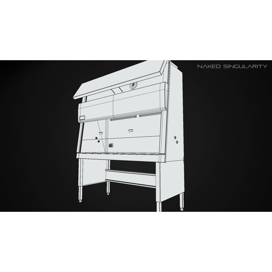 Biosafety Cabinet 3D Model – Low Poly PBR Laboratory Asset, FBX