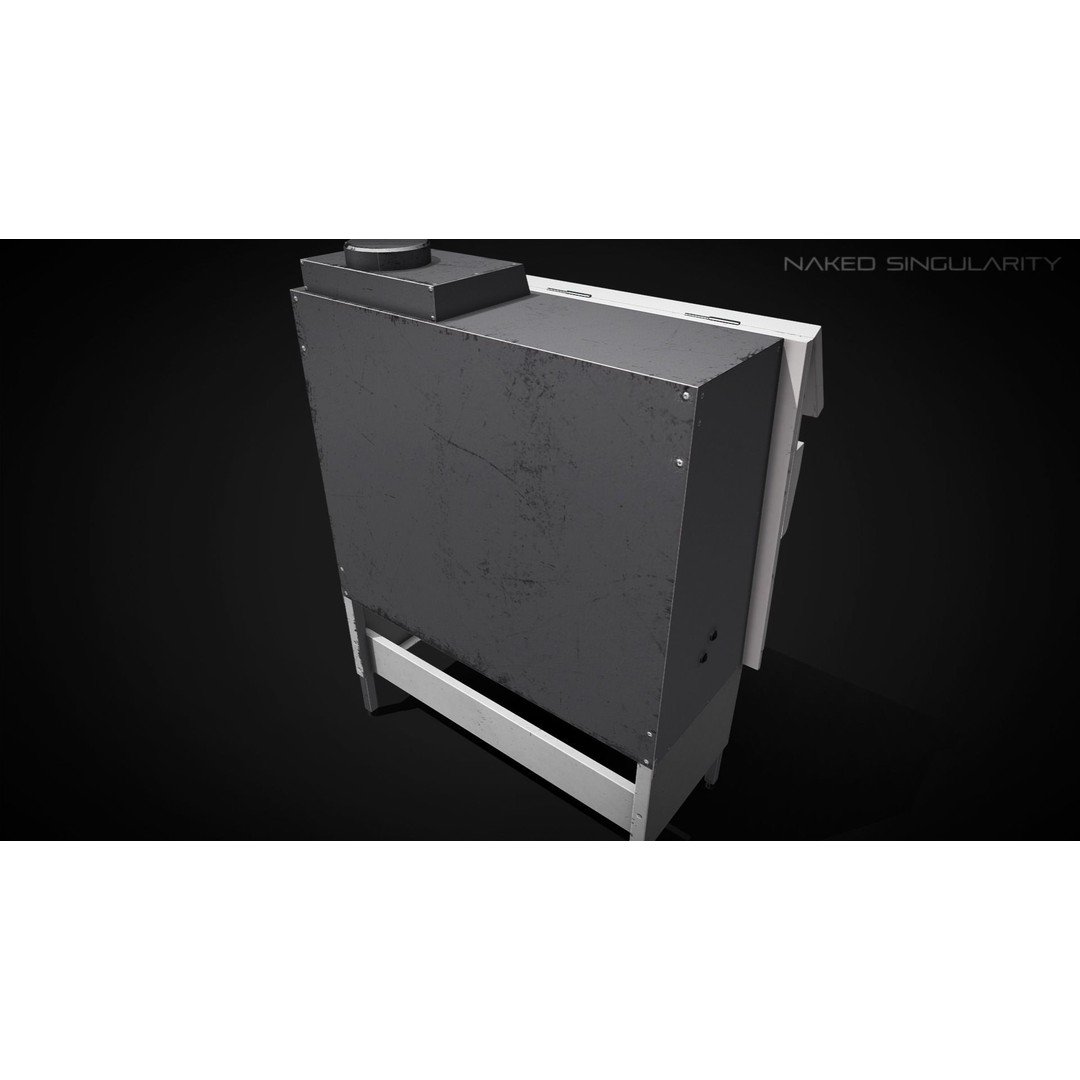 Biosafety Cabinet 3D Model – Low Poly PBR Laboratory Asset, FBX - View 10