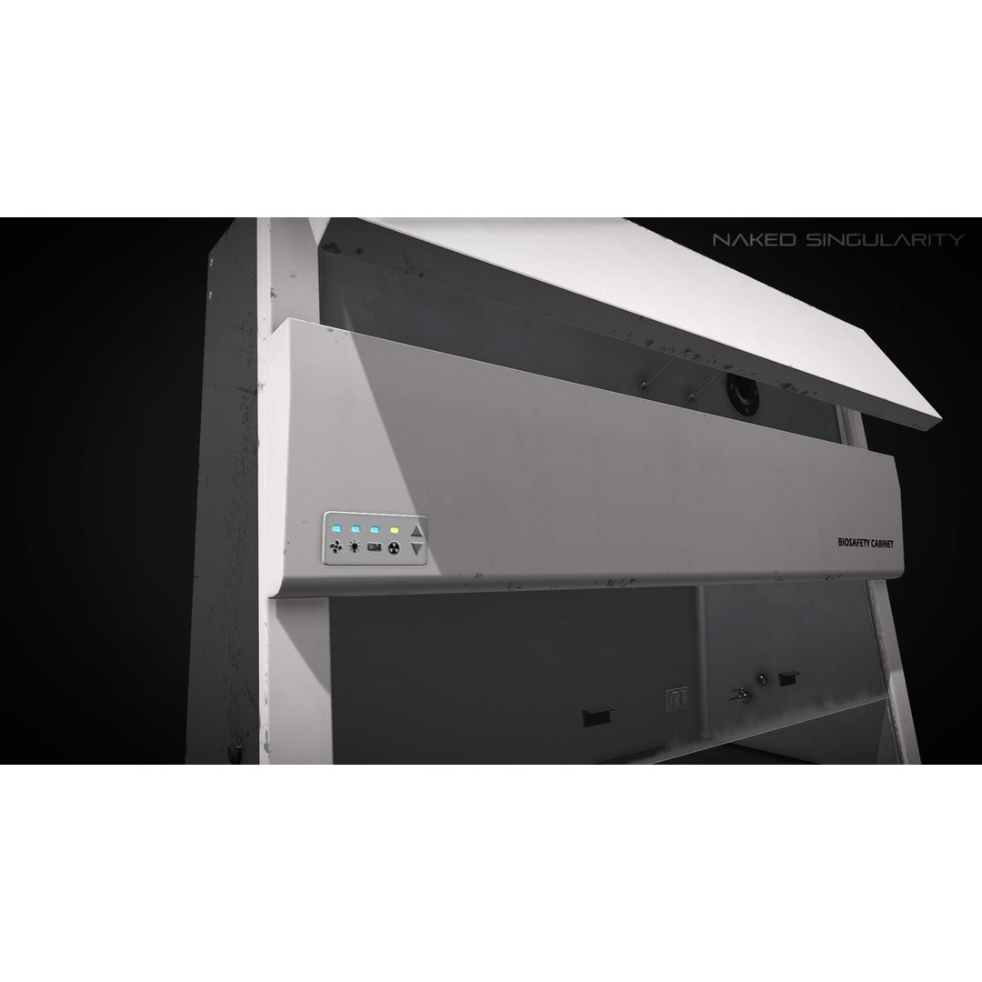 Biosafety Cabinet 3D Model – Low Poly PBR Laboratory Asset, FBX - View 11