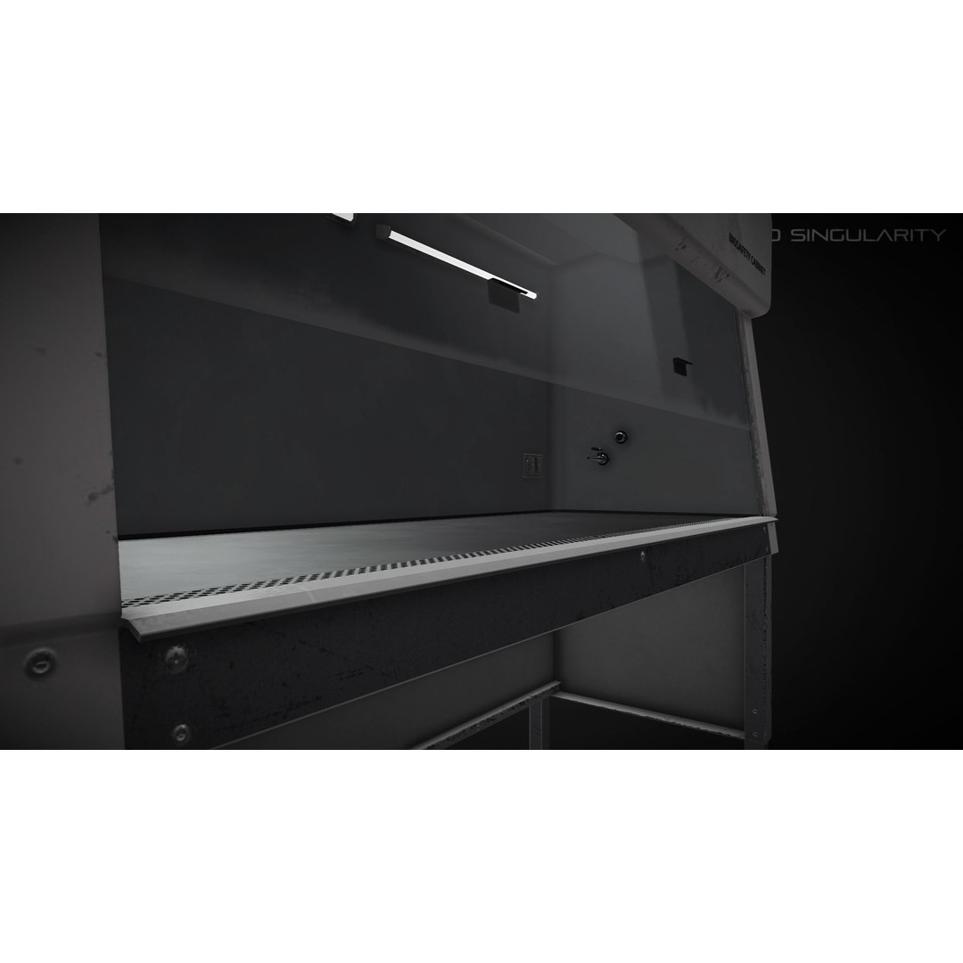 Biosafety Cabinet 3D Model – Low Poly PBR Laboratory Asset, FBX - View 9