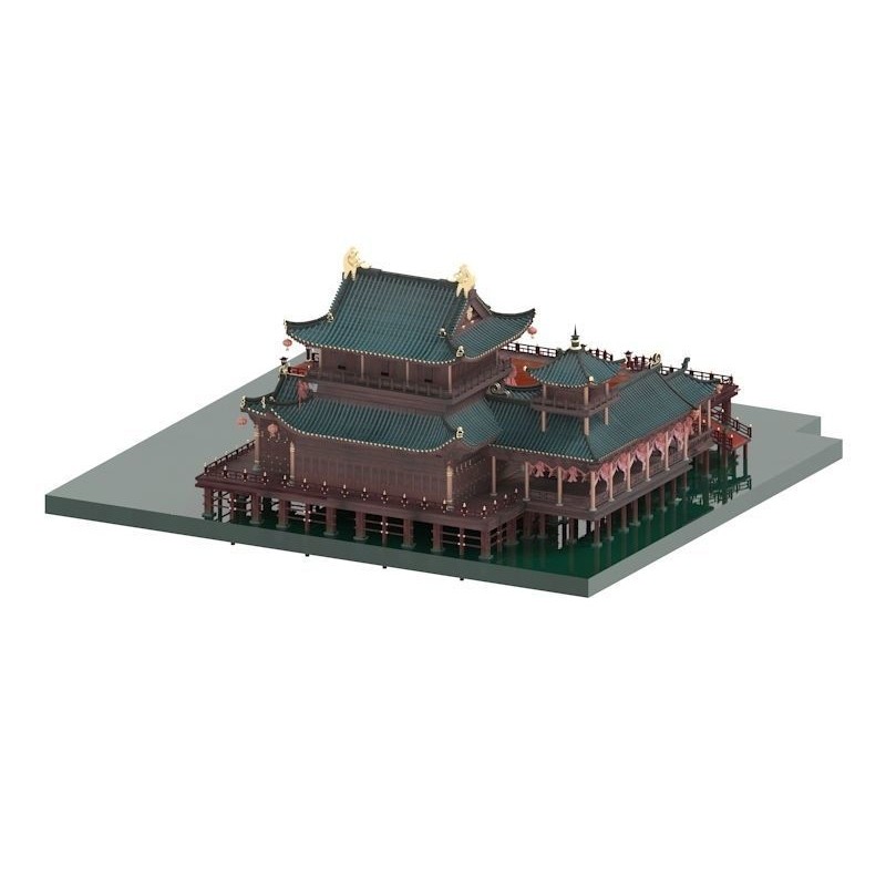 Ancient Chinese Architecture 3D Model – Historic Palace Structures, FBX - View 6