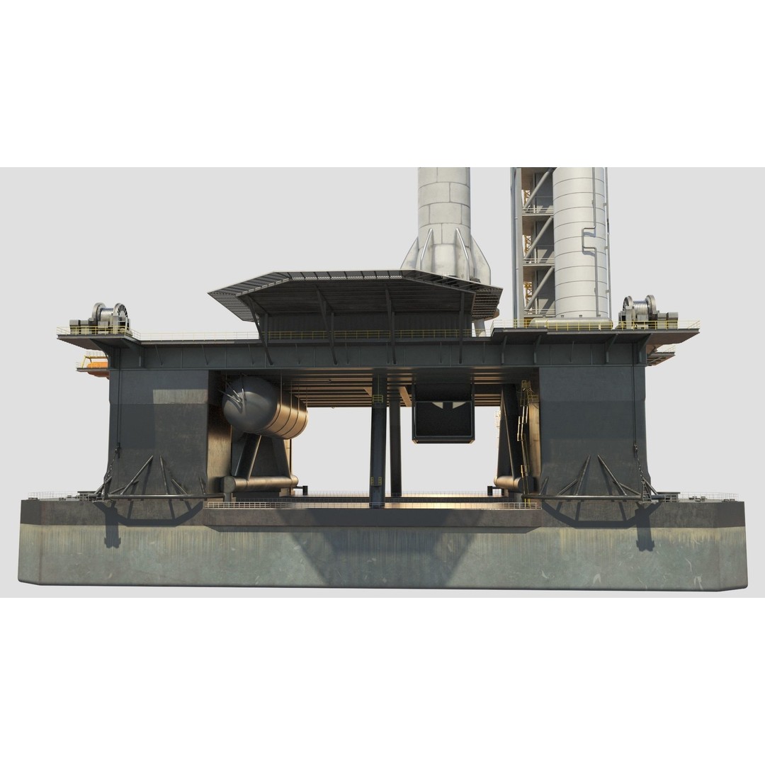 SpaceX Sea Launch Rocket Deimos Complex 3D Model – High Quality PBR Assets - View 11