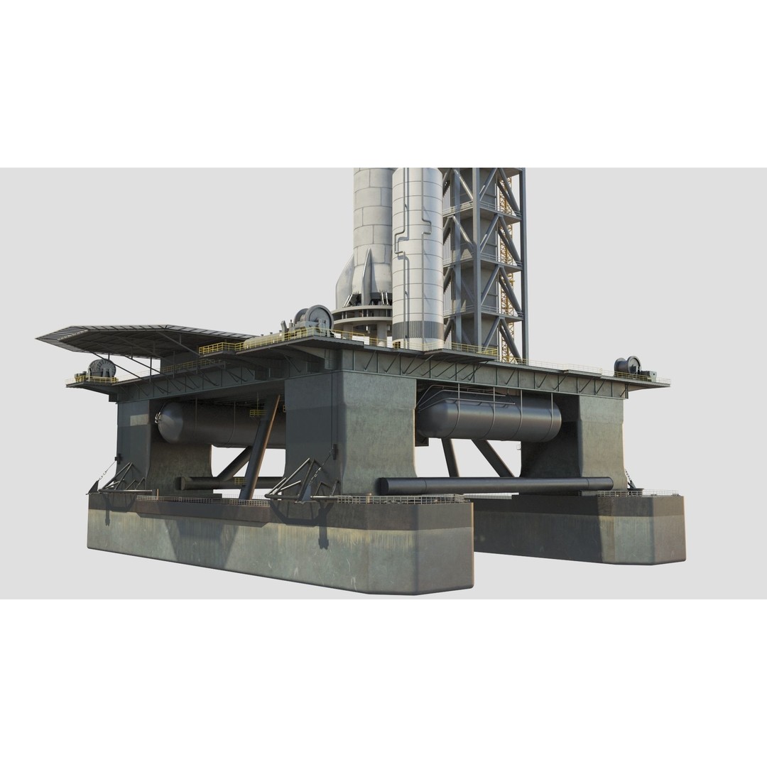 SpaceX Sea Launch Rocket Deimos Complex 3D Model – High Quality PBR Assets - View 13