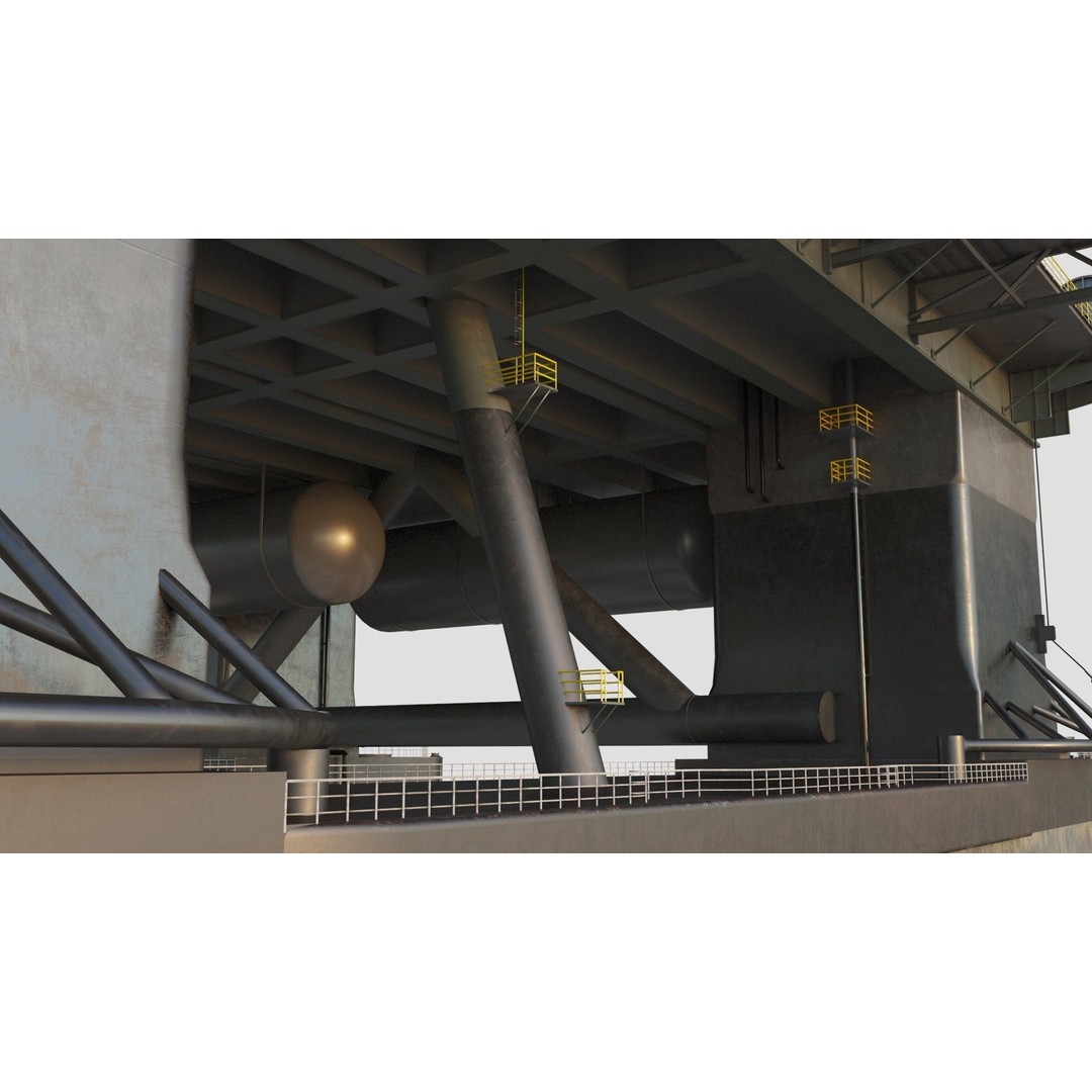 SpaceX Sea Launch Rocket Deimos Complex 3D Model – High Quality PBR Assets - View 16
