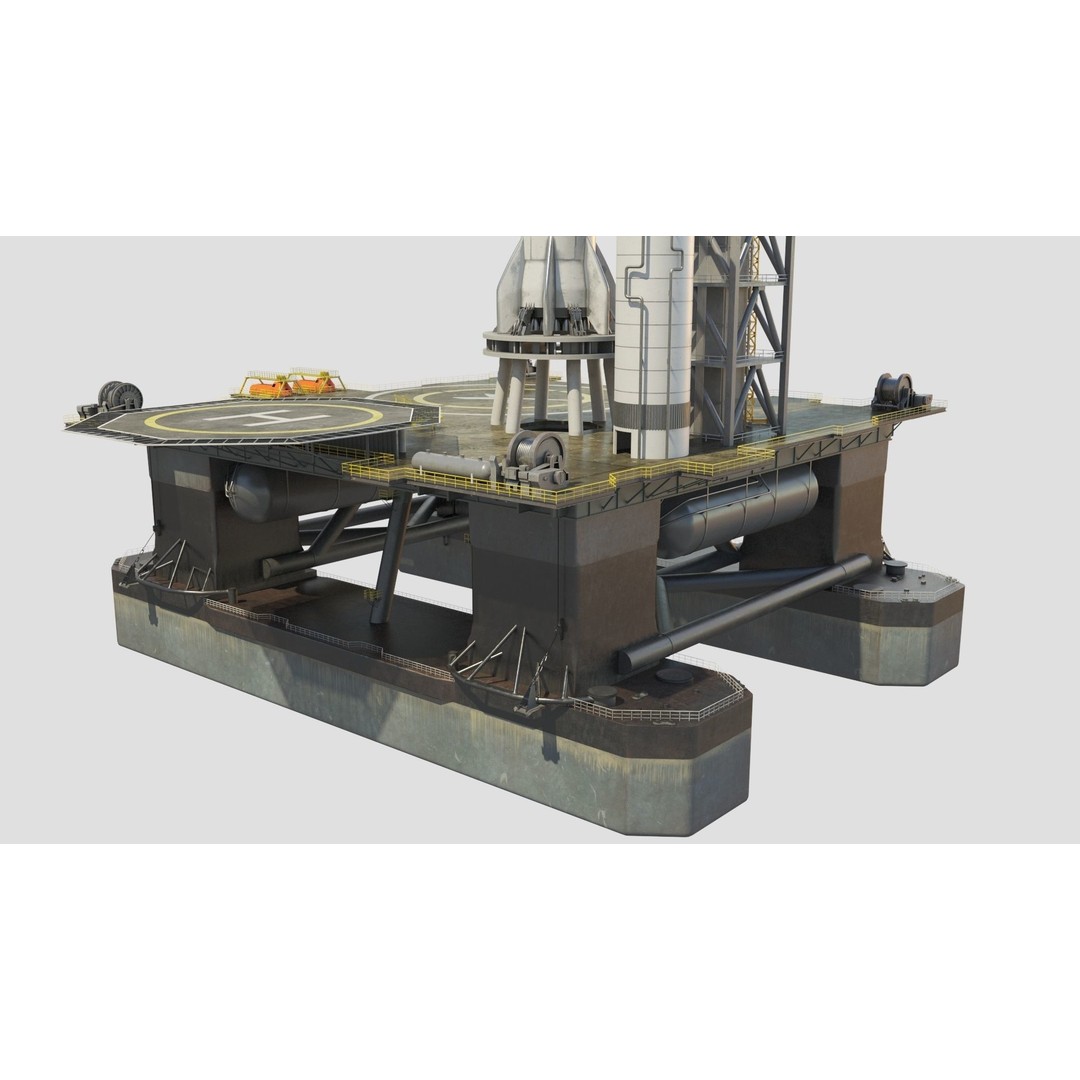 SpaceX Sea Launch Rocket Deimos Complex 3D Model – High Quality PBR Assets - View 19