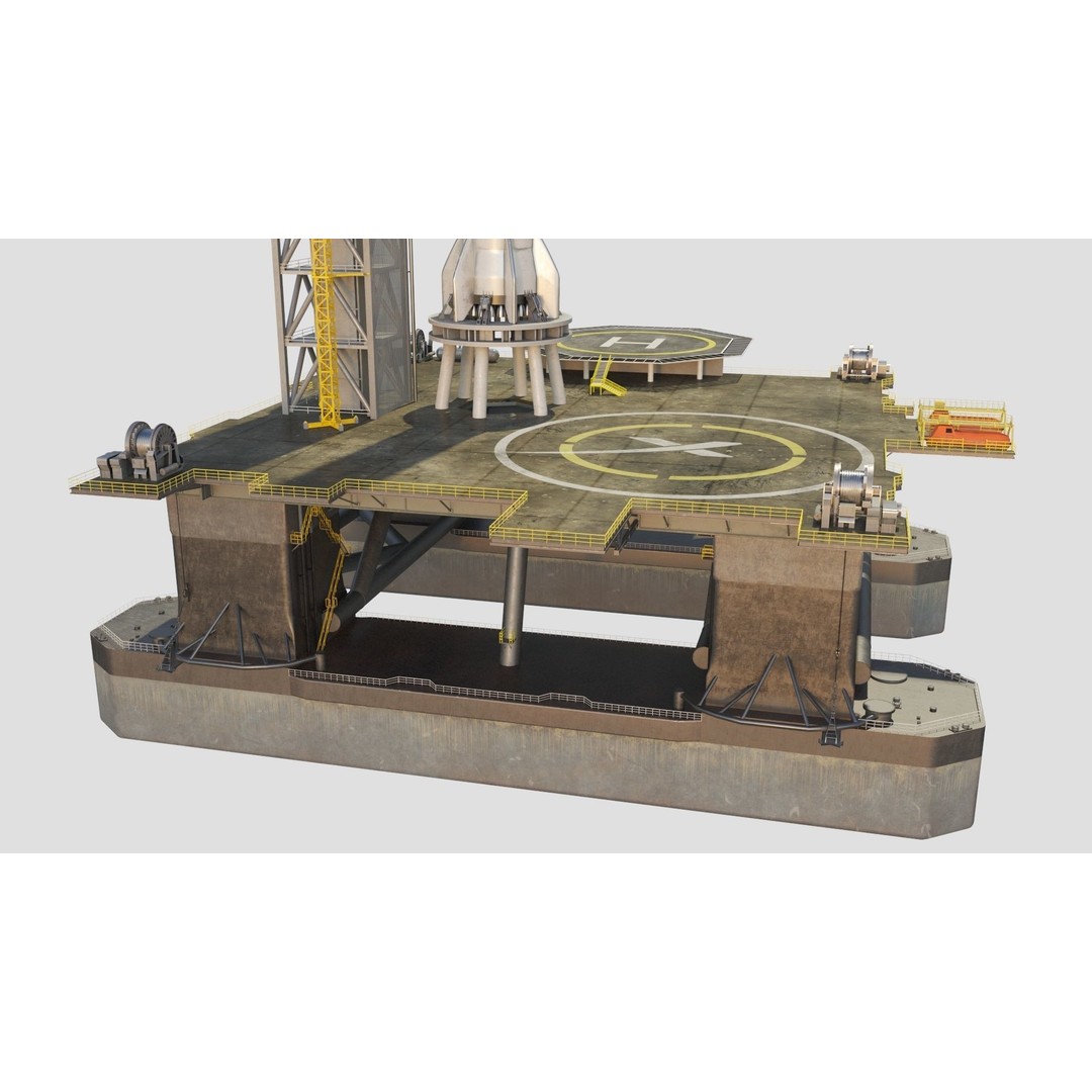 SpaceX Sea Launch Rocket Deimos Complex 3D Model – High Quality PBR Assets - View 22