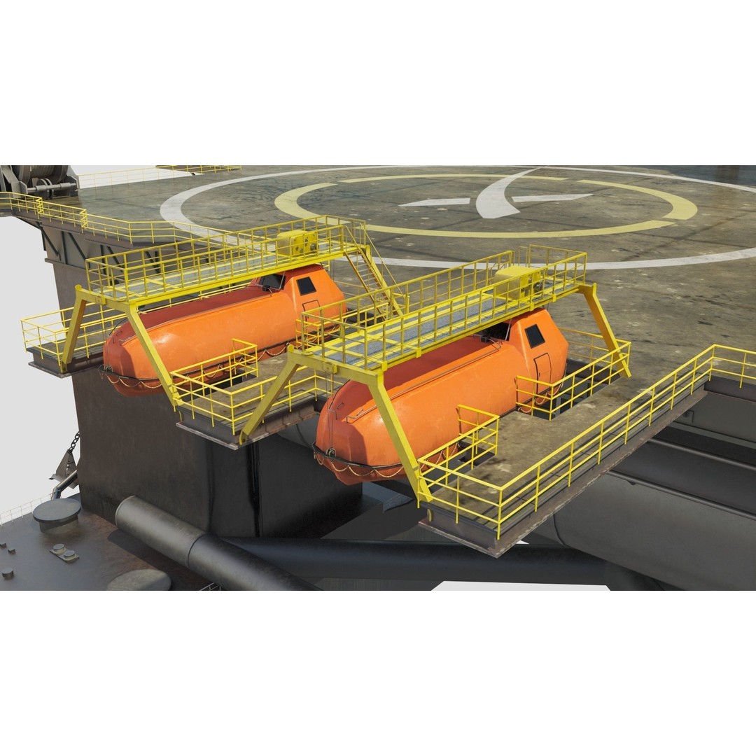 SpaceX Sea Launch Rocket Deimos Complex 3D Model – High Quality PBR Assets - View 24