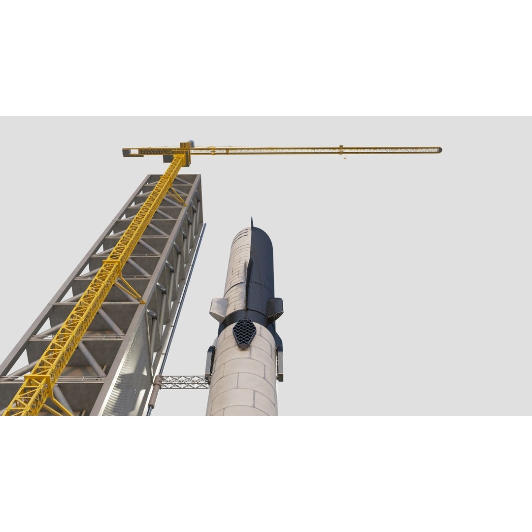 SpaceX Sea Launch Rocket Deimos Complex 3D Model – High Quality PBR Assets - View 28