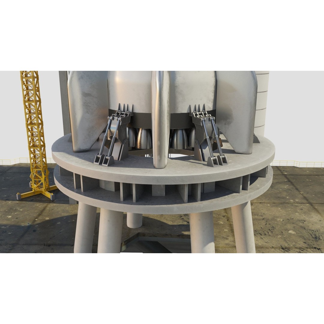 SpaceX Sea Launch Rocket Deimos Complex 3D Model – High Quality PBR Assets - View 31