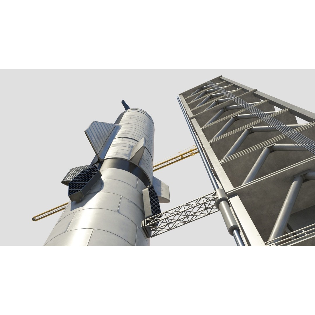 SpaceX Sea Launch Rocket Deimos Complex 3D Model – High Quality PBR Assets - View 34
