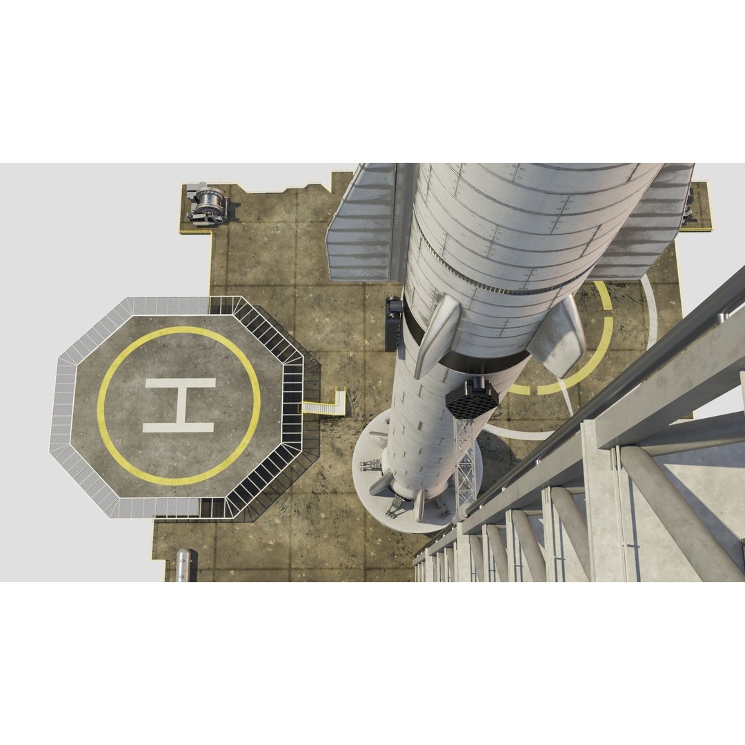 SpaceX Sea Launch Rocket Deimos Complex 3D Model – High Quality PBR Assets - View 36