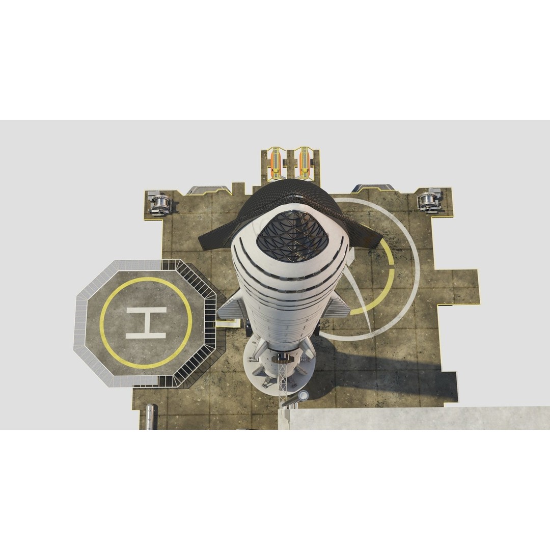 SpaceX Sea Launch Rocket Deimos Complex 3D Model – High Quality PBR Assets - View 37