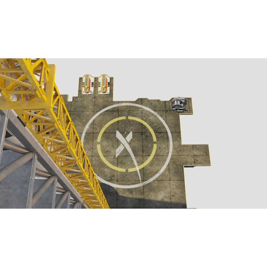 SpaceX Sea Launch Rocket Deimos Complex 3D Model – High Quality PBR Assets - View 43