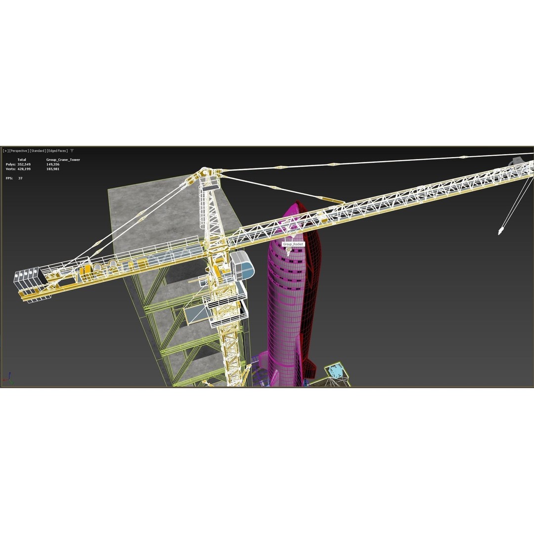 SpaceX Sea Launch Rocket Deimos Complex 3D Model – High Quality PBR Assets - View 57