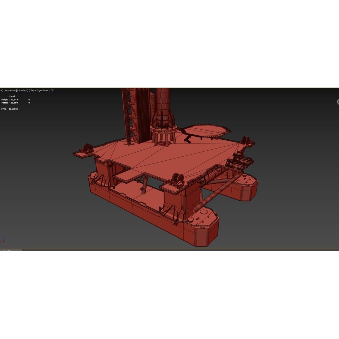 SpaceX Sea Launch Rocket Deimos Complex 3D Model – High Quality PBR Assets - View 59
