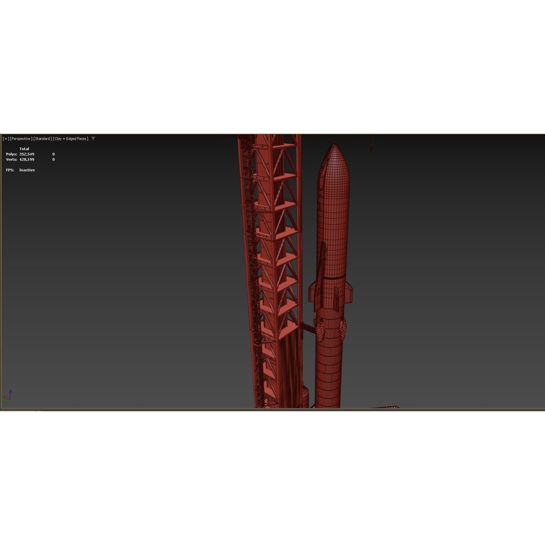 SpaceX Sea Launch Rocket Deimos Complex 3D Model – High Quality PBR Assets - View 60