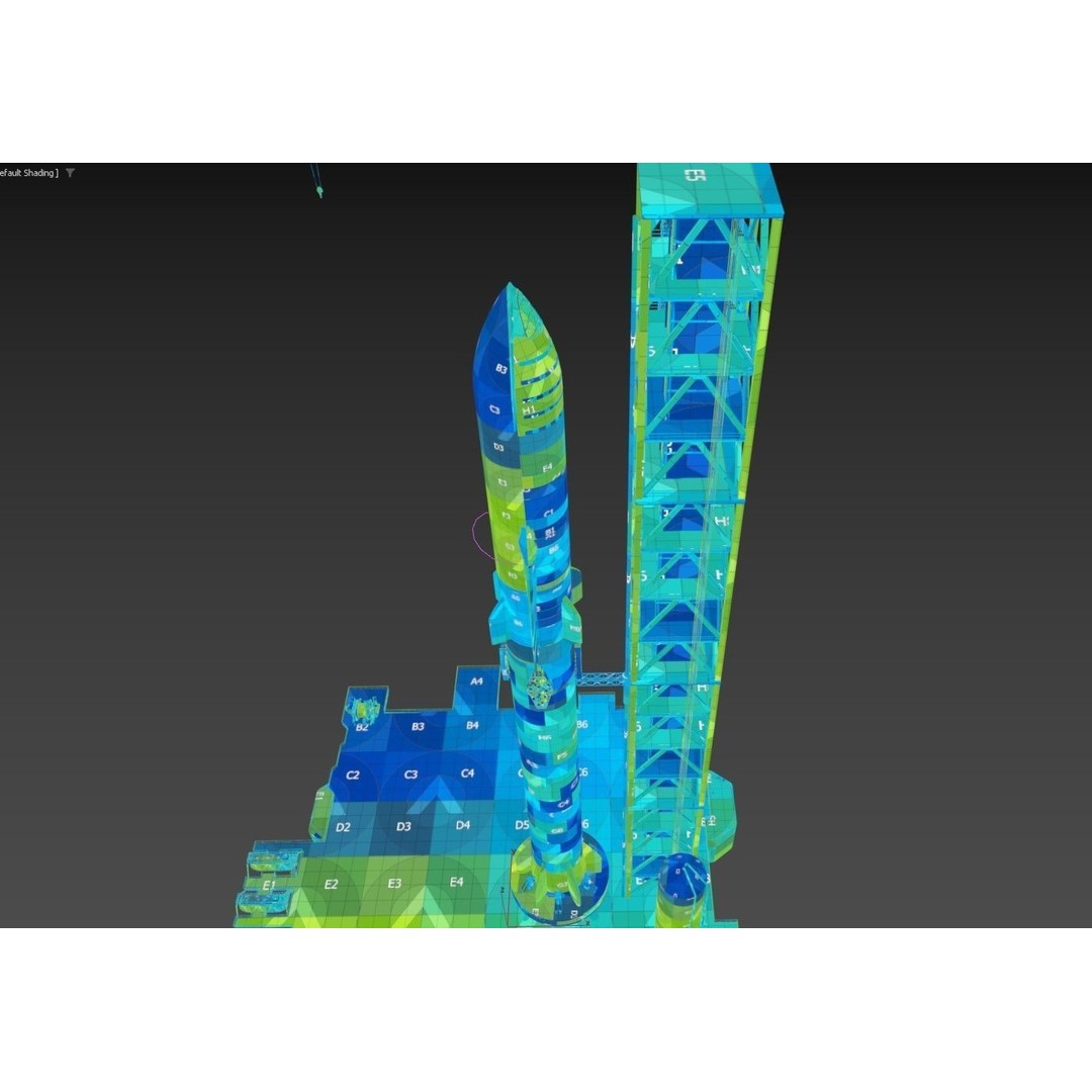 SpaceX Sea Launch Rocket Deimos Complex 3D Model – High Quality PBR Assets - View 65