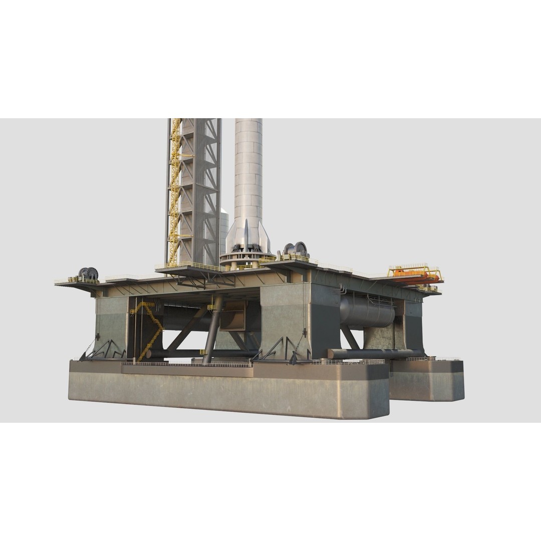 SpaceX Sea Launch Rocket Deimos Complex 3D Model – High Quality PBR Assets - View 8