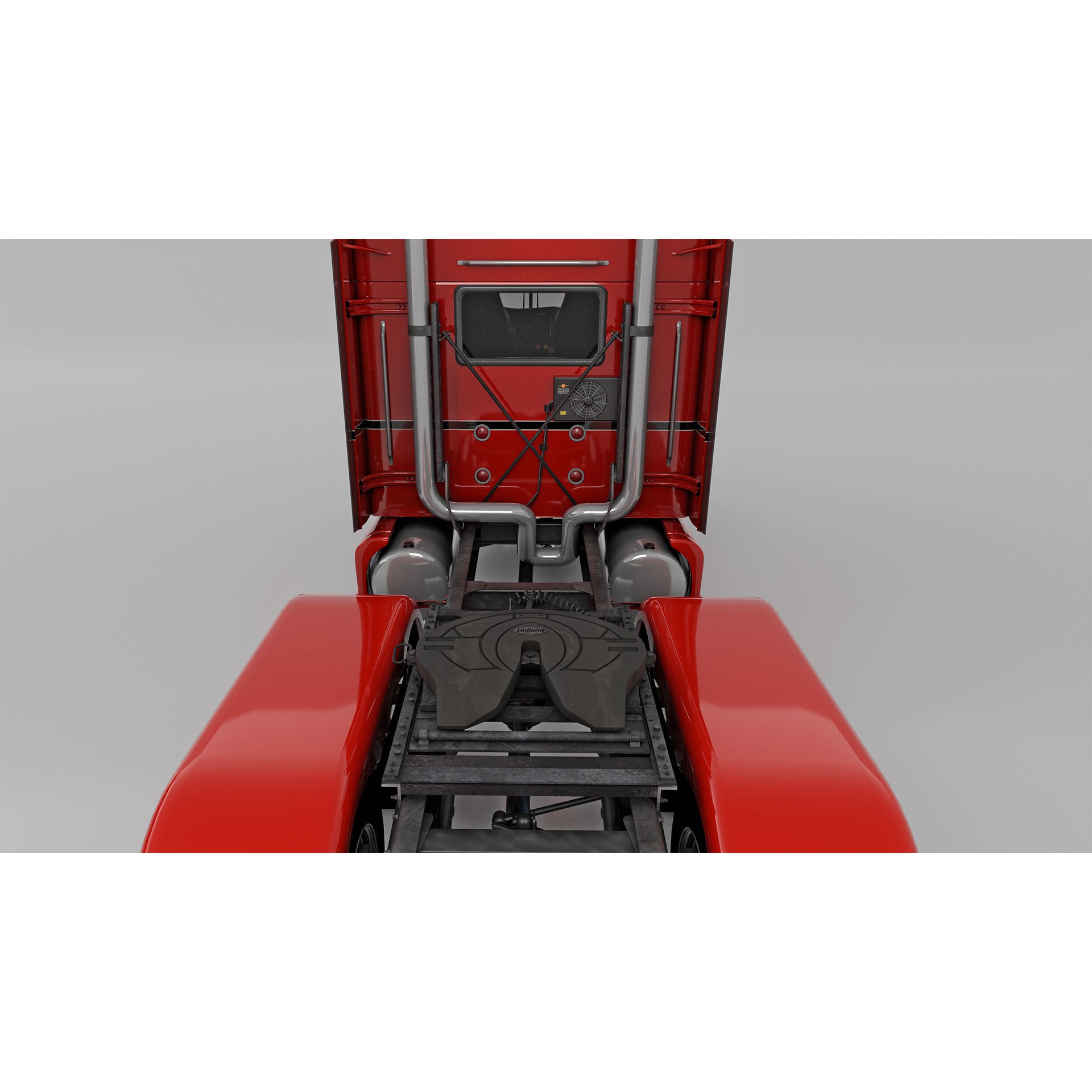 Kenworth T660 Semi Truck - Low-Poly Game-Ready 3D Model - View 16