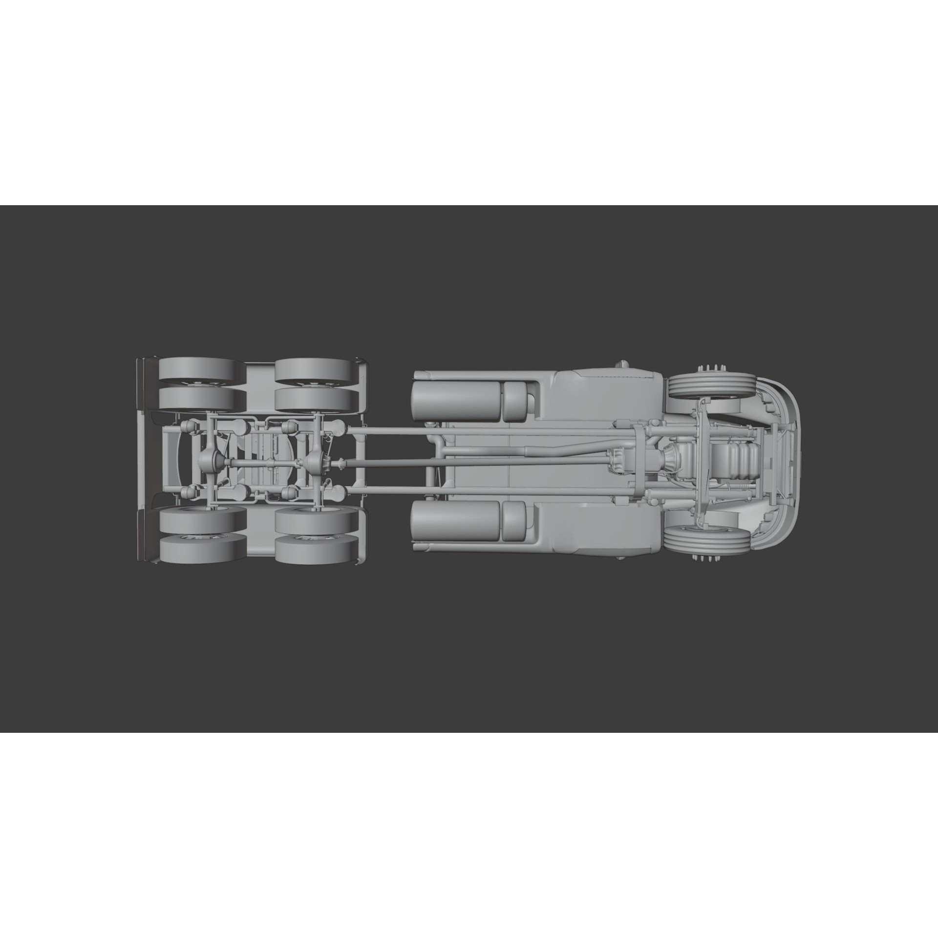Kenworth T660 Semi Truck - Low-Poly Game-Ready 3D Model - View 21
