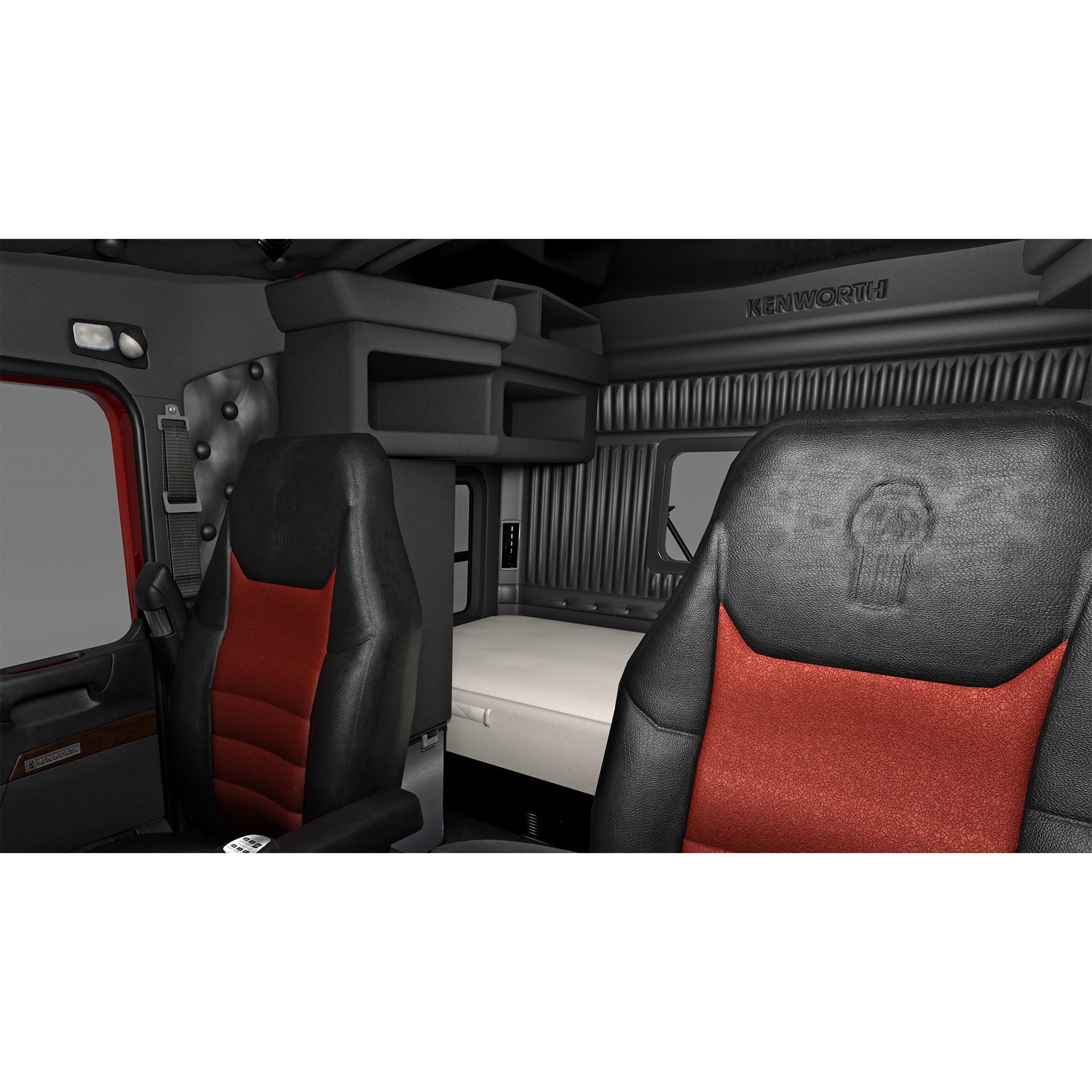 Kenworth T660 Semi Truck - Low-Poly Game-Ready 3D Model - View 9