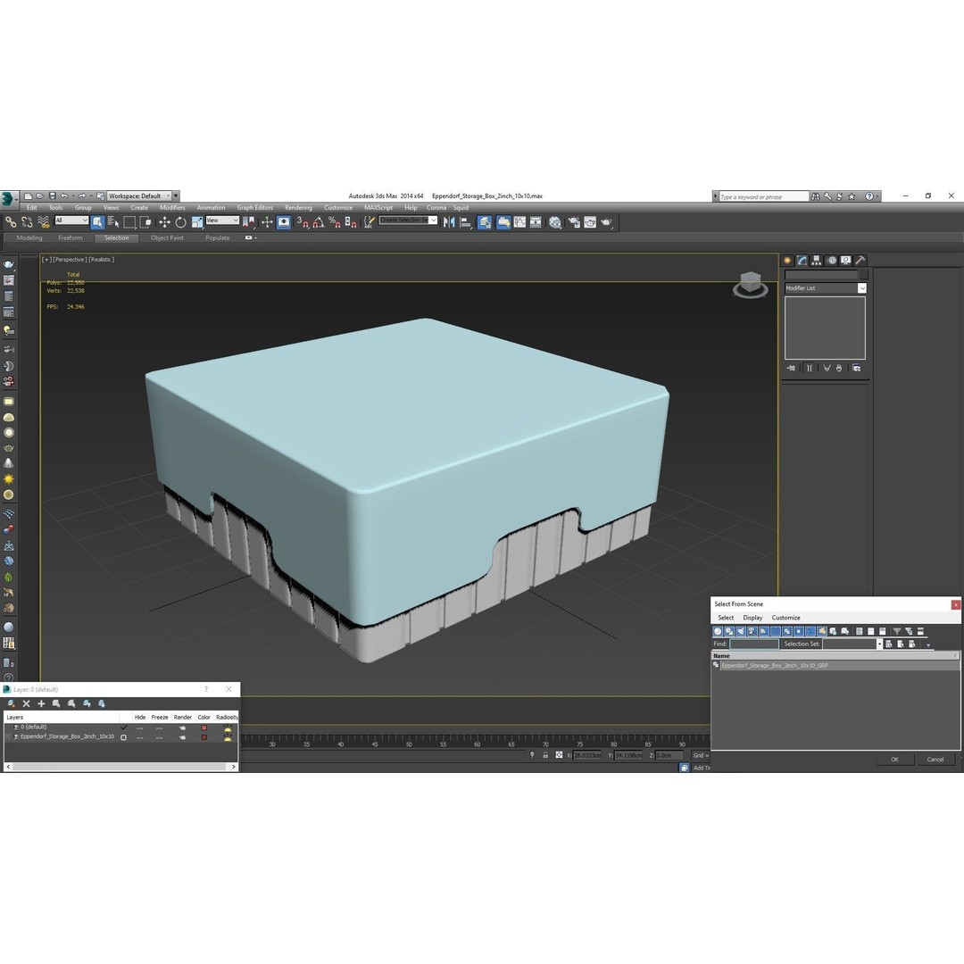 Eppendorf Storage Box 3D Model – Low Poly Medical Asset, FBX, OBJ - View 13