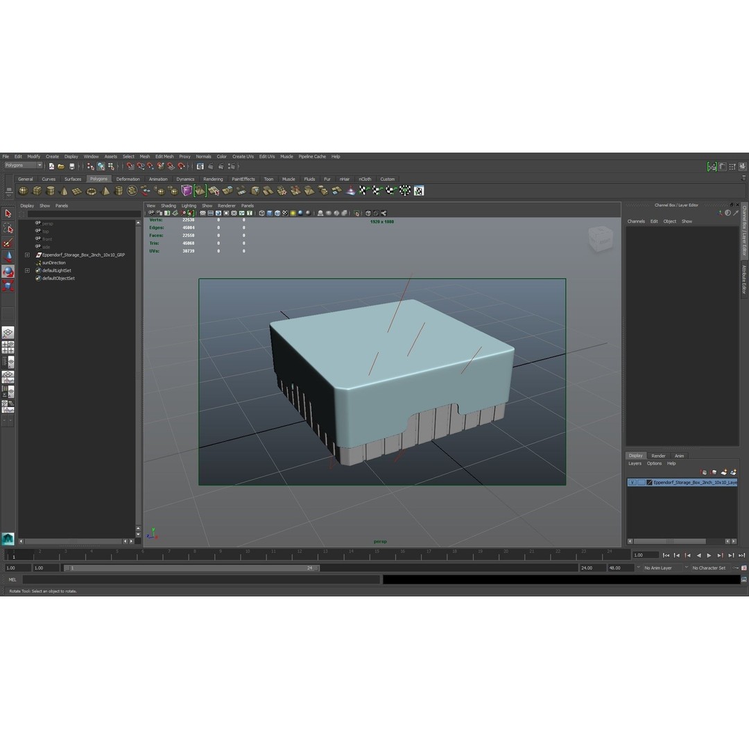 Eppendorf Storage Box 3D Model – Low Poly Medical Asset, FBX, OBJ - View 15