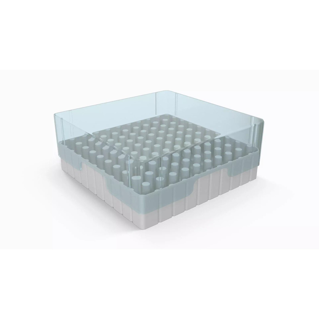 Eppendorf Storage Box 3D Model – Low Poly Medical Asset, FBX, OBJ - View 2