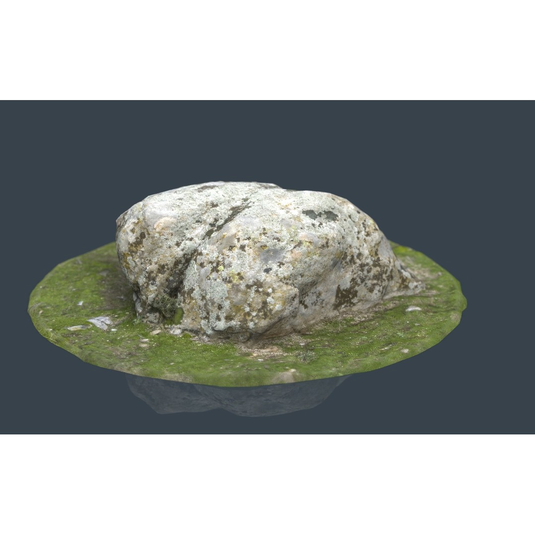 Rock 38 3D Model – Low Poly Landscape Asset, FBX, OBJ, Blender - View 10