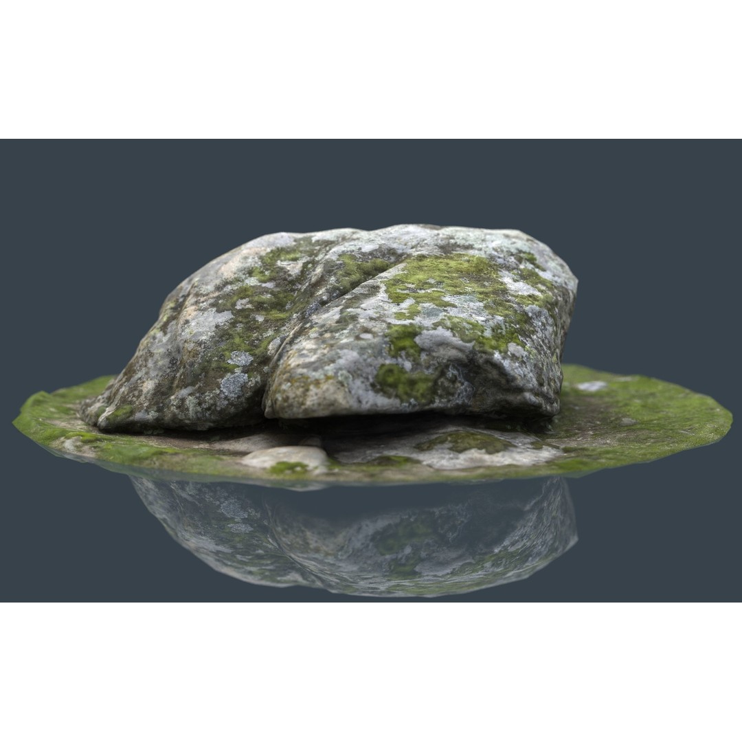 Rock 38 3D Model – Low Poly Landscape Asset, FBX, OBJ, Blender - View 11