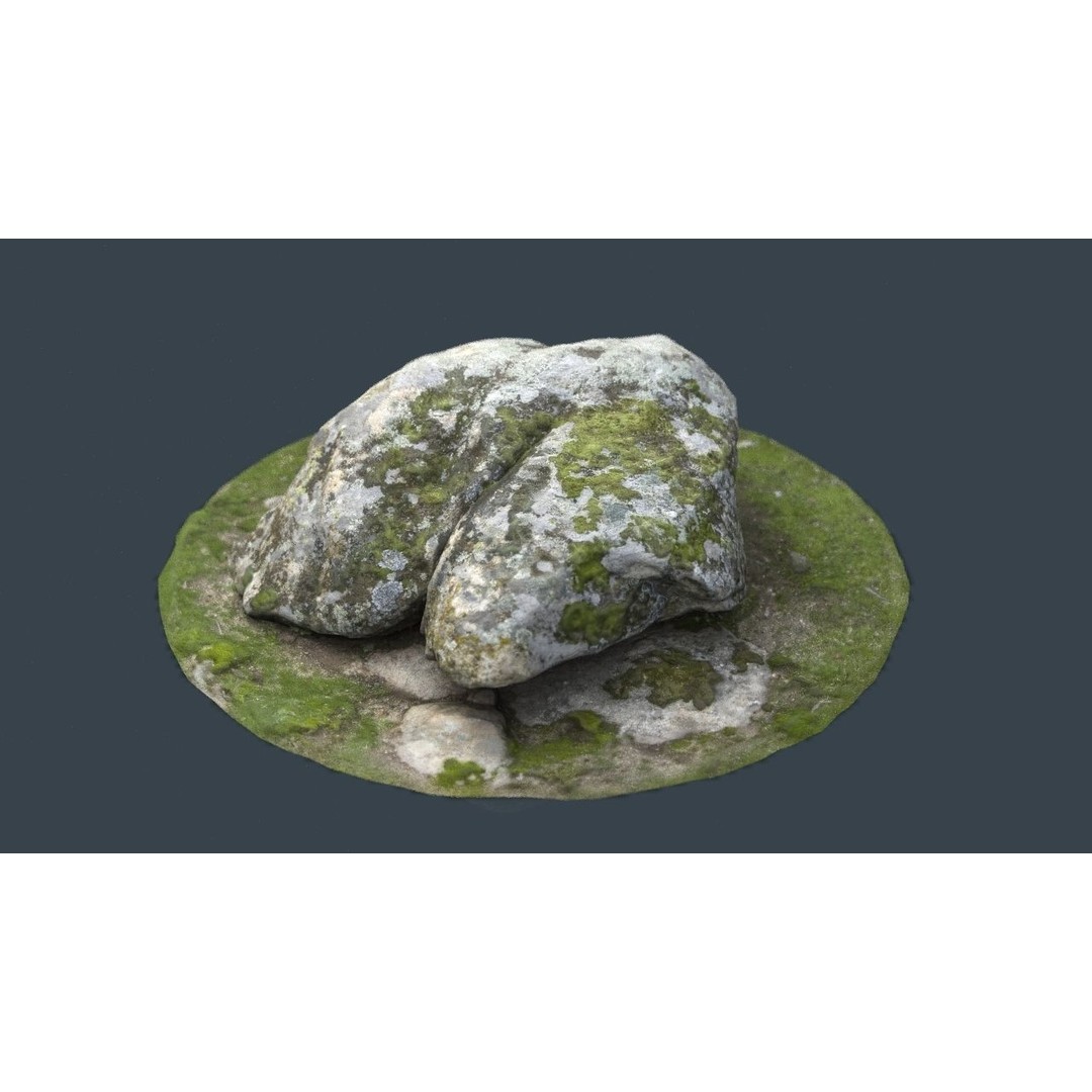 Rock 38 3D Model – Low Poly Landscape Asset, FBX, OBJ, Blender - View 12