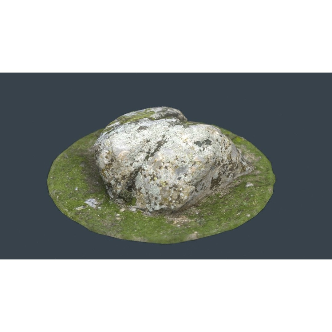 Rock 38 3D Model – Low Poly Landscape Asset, FBX, OBJ, Blender - View 13