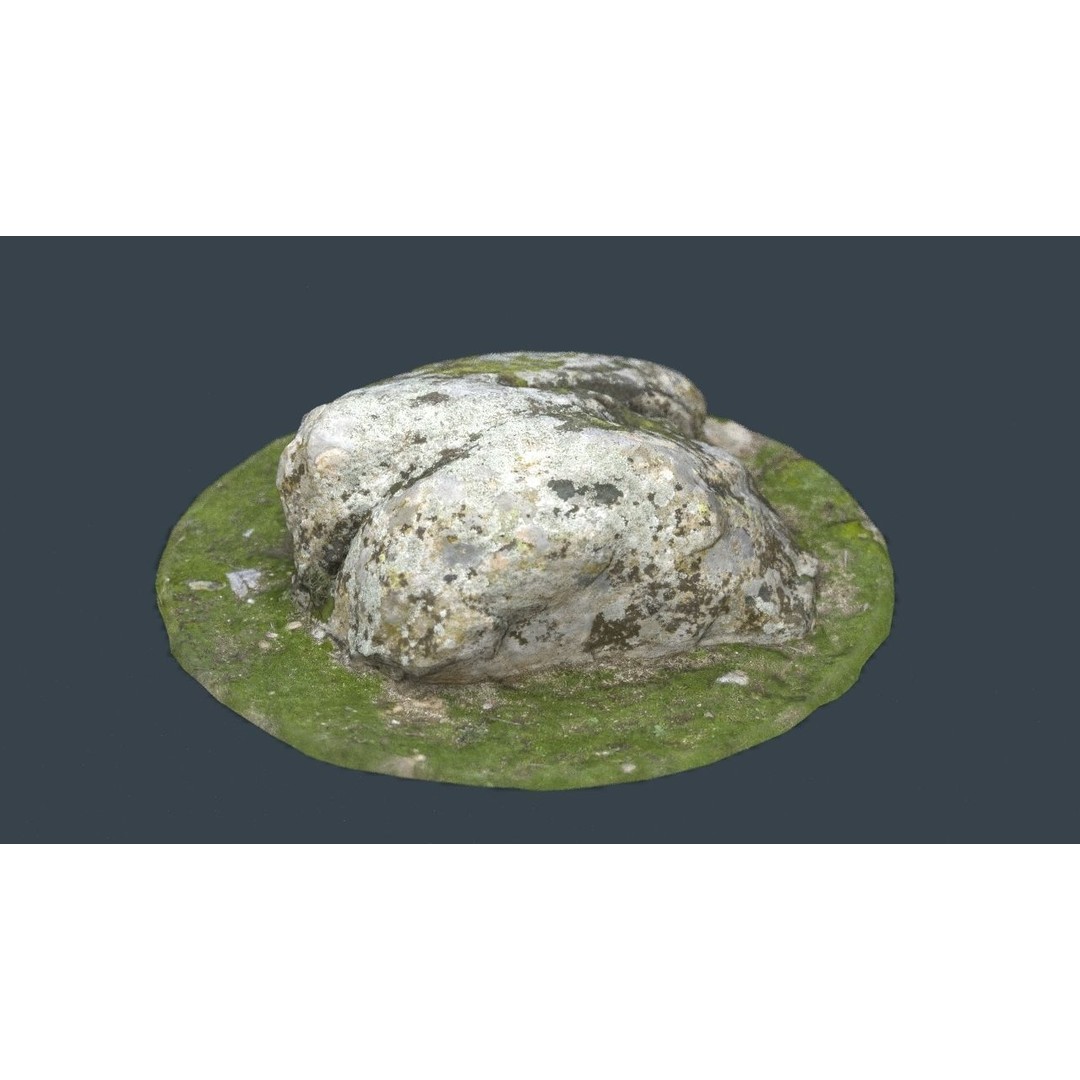 Rock 38 3D Model – Low Poly Landscape Asset, FBX, OBJ, Blender - View 14